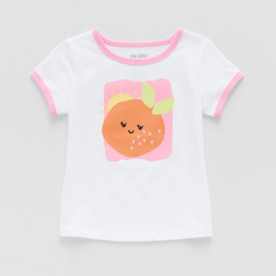 Okie Dokie Toddler & Little Girls Round Neck Short Sleeve Graphic T-Shirt