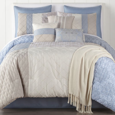 Eden & Oak Merritt 10pc. Comforter Set, Color Blue JCPenney
