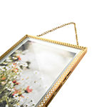 New View 4x6 Hanging Gold Float 1-Opening Wall Frame