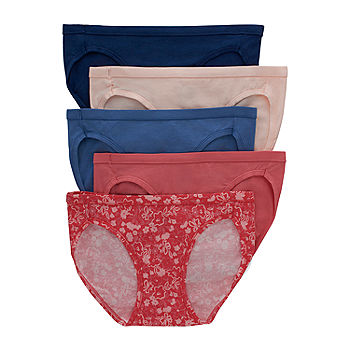 Hanes Womens Bikini Panties Pack, Moisture-Wicking Bikini Underwear,  Moderate Coverage, 5-Pack (Colors May Vary) : : Clothing, Shoes 
