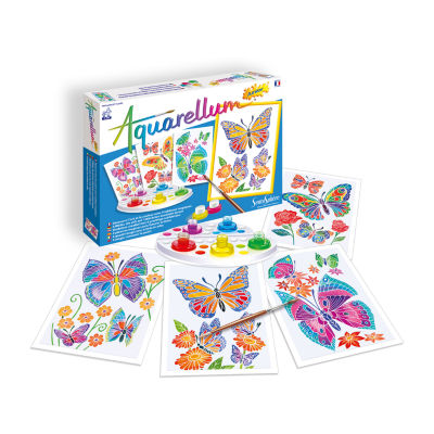 Sentosphere Usa Aquarellum Junior - Butterflies & Flowers Painting Kit