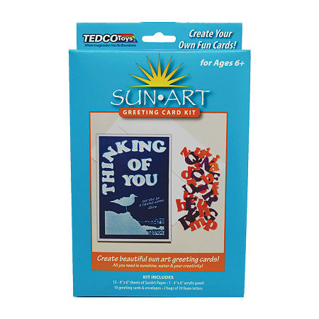 Tedco Toys Sunart Greeting Card Kit Kids Craft Kit, One Size, Multiple Colors