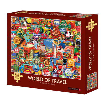 Willow Creek Press Lewis T. Johnson - World Of Travel: 1000 Pcs 1000-pc. Puzzle