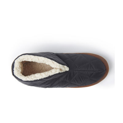 Dearfoams Mens Memory Foam Bootie Slippers