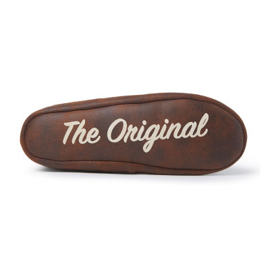 Dearfoams Mens Memory Foam Bootie Slippers