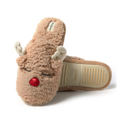 Dearfoams Mens Memory Foam Slip-On Slippers