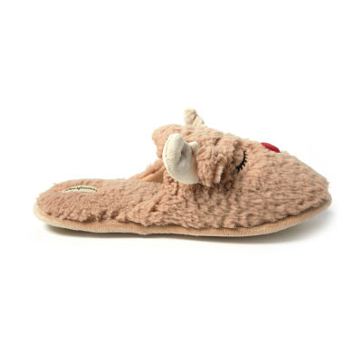 Dearfoams Mens Memory Foam Slip-On Slippers