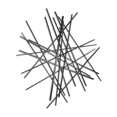 Cheungs Avalon Black Large Abstract Metal Wall Art