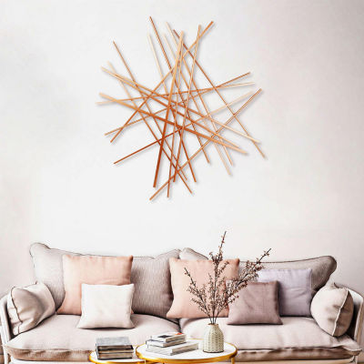 Cheungs Avalon Rose Gold Large Abstract Art Metal Wall Art