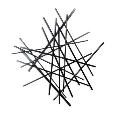 Cheungs Avalon Black Abstract Metal Wall Art