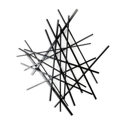 Cheungs Avalon Black Abstract Metal Wall Art