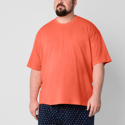 Stafford Mens Crew Neck Short Sleeve Big and Tall Pajama Top