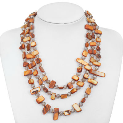Mixit Gold Tone 18 Inch Bead Collar Necklace