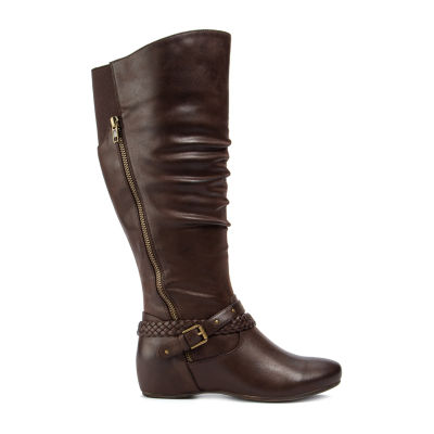 wearever shoes womens seymore wedge heel riding boots