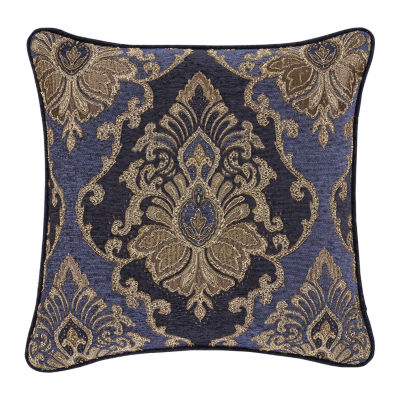 Five Queens Court Woodstock Square Throw Pillow