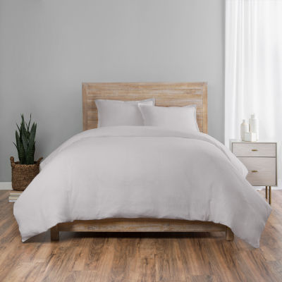 Vue Lark Solid 3pc Cotton Duvet Set