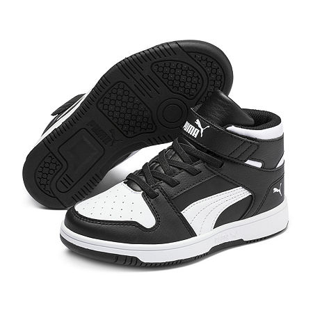 Puma Rebound Little Boys Basketball Shoes, 12 Medium, Black