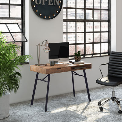 Auston Wood Top Single Drawer Desk