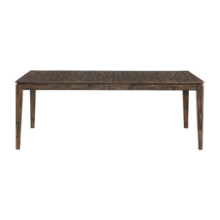 Pasadena Rectangular Wood-Top Dining Table, One Size, Brown