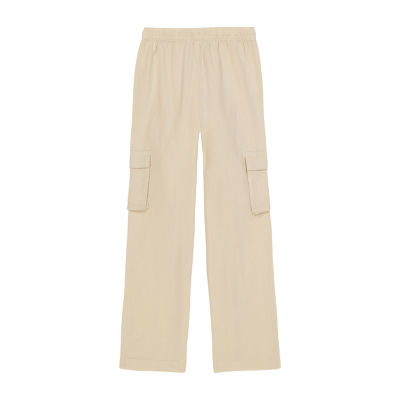 Roxy Big Kid Girls Drawstring Waist Mid Rise Wide Leg Cargo Pant