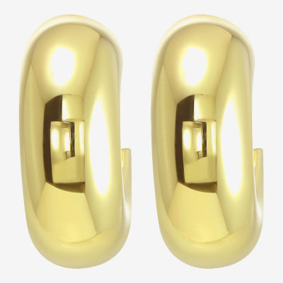 Gold Addiction Womens 10K Gold 16mm Hoop Earrings
