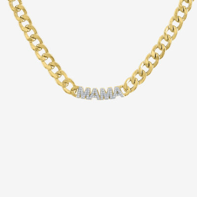 Diamond Addiction (G-H / Si2-I1) Womens 1/10 CT. T.W. Lab Grown White Diamond 14K Gold Over Silver 15 Inch Pendant Necklace