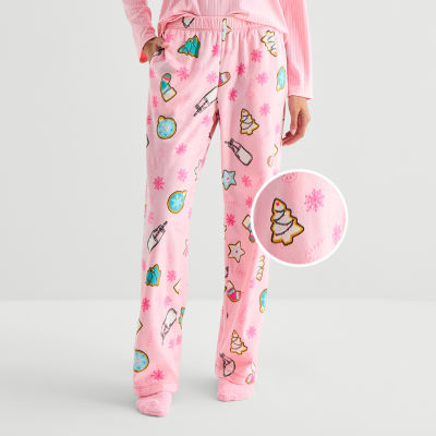 Sleep Chic Womens Fleece Pajama Pants With Sock