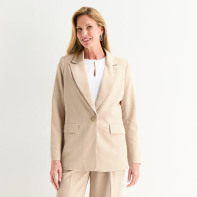 Liz Claiborne Womens Relaxed Fit Blazer