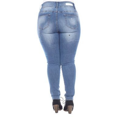 Cargo Fashion Big Size Trousers Plus Size Skinny Jeans For Women
