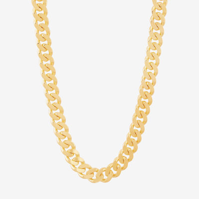 14K Gold 24 Inch Solid Link Chain Necklace