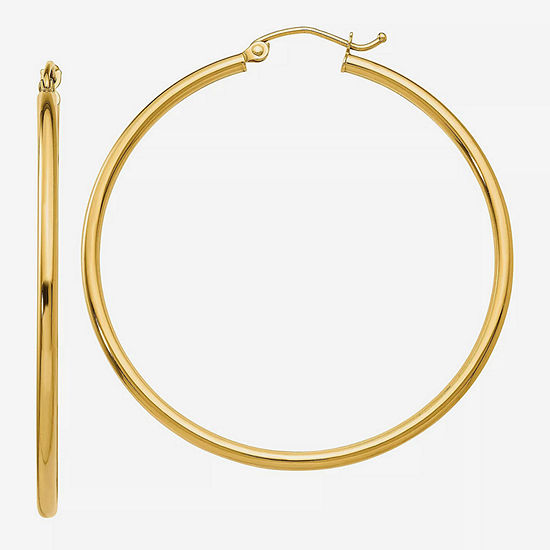 14K Gold 45mm Round Hoop Earrings - JCPenney