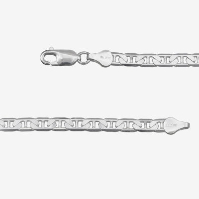 Made in Italy Unisex Adult Sterling Silver 18 Inch Curb Chain Necklace
