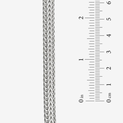 Made in Italy Unisex Adult Sterling Silver 8 1/2 Inch Solid Link Chain Bracelet