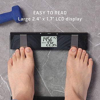 Health O Meter Extra Wide Face Glass Bathroom Scale, Color: White - JCPenney