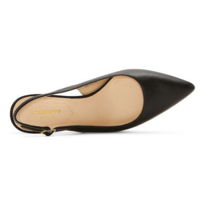 Liz Claiborne Womens Keith Kitten Heel Pumps