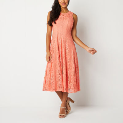 Danny & nicole sleeveless best sale floral fit & flare dress