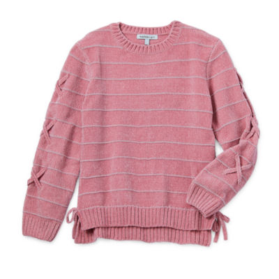 Madden Girl Big Girls Round Neck Long Sleeve Pullover Sweater