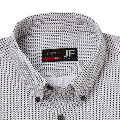 J. Ferrar Slim 360 Knit Mens Fit Long Sleeve Dress Shirt