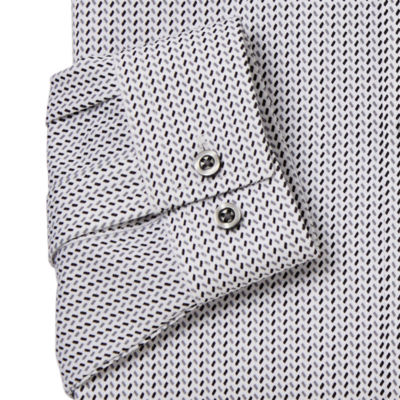 J. Ferrar Slim 360 Knit Mens Fit Long Sleeve Dress Shirt