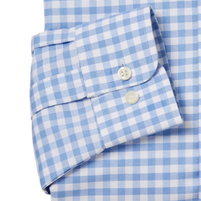 Stafford Coolmax Oxford Slim Mens Fit Long Sleeve Button-Down Shirt