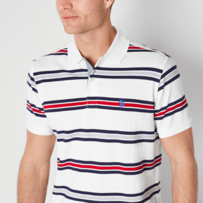 U.S. Polo Assn. Stripe Mens Classic Fit Short Sleeve Shirt