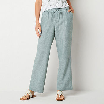 White Mark Womens Mid Rise Cuffed Drawstring Pants - Plus - JCPenney