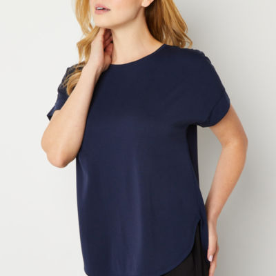 Stylus Womens Crew Neck Short Sleeve T-Shirt