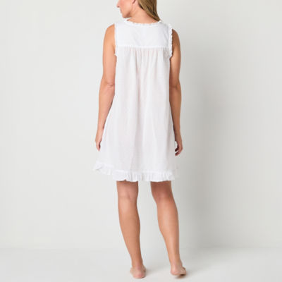 Adonna Womens Sleeveless Scoop Neck Nightgown