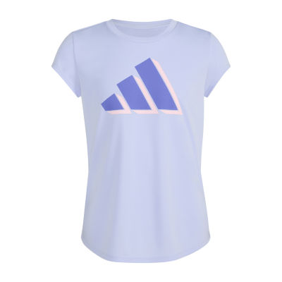 adidas Performance Big Kid Girls Crew Neck Short Sleeve Slim Fit Graphic T-Shirt