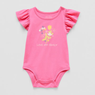 Okie Dokie Baby Girls Short Sleeve Bodysuit