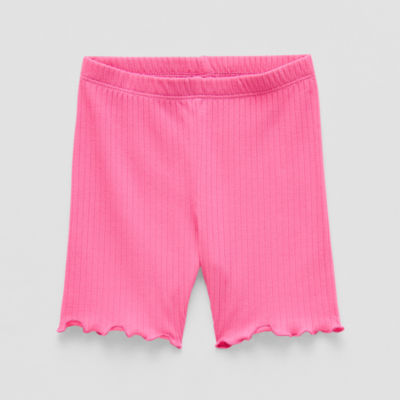 Okie Dokie Rib-Knit Lettuce-Edge Toddler & Little Girls Bike Short