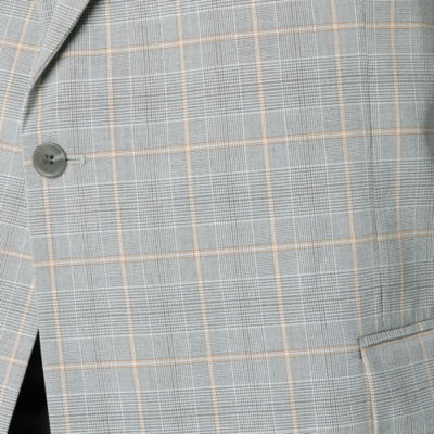 J. Ferrar Mens Big and Tall Plaid Sport Coat