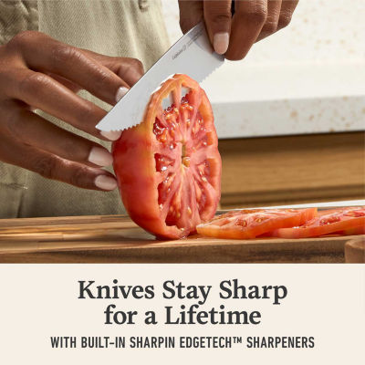 Calphalon 15-pc. with Sharpin Edgetech Knife Block Set