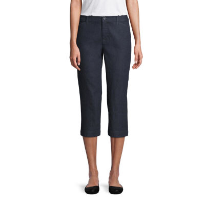 St. John's Bay Mid Rise Tall Capris, Color: Rinse - JCPenney